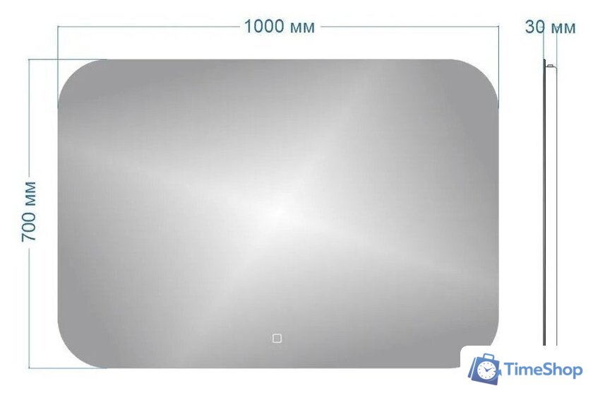  Teymi Зеркало Solli Oreol 100x70 T20228S (подсветка, сенсор) - Изображение №7 — Интернет-магазин Time-Shop