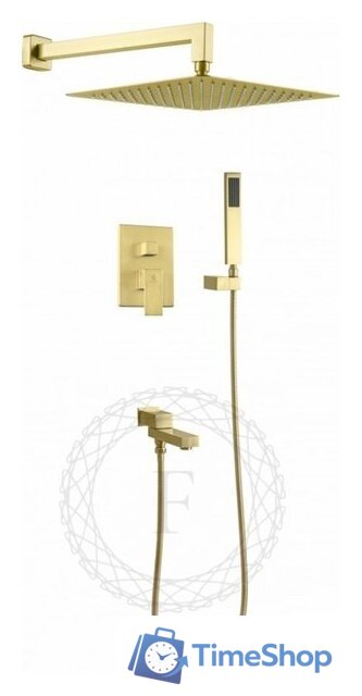 Душевая система  Filarete Fing FL1040 (матовое золото) - Изображение №1 — Интернет-магазин Time-Shop
