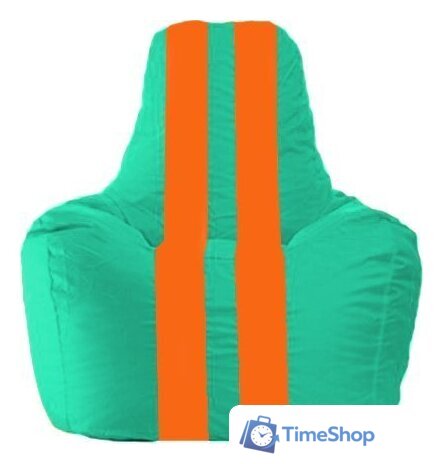 Кресло-мешок Flagman Спортинг С1.1-296 (бирюзовый/оранжевый) - Изображение №1 — Интернет-магазин Time-Shop