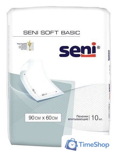 Пеленки Seni Soft Basic 90х60 (10 шт) - Изображение №1 — Интернет-магазин Time-Shop