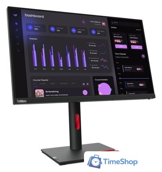 Монитор Lenovo ThinkVision T24i-30 63CFMATXEU - Изображение №2 — Интернет-магазин Time-Shop
