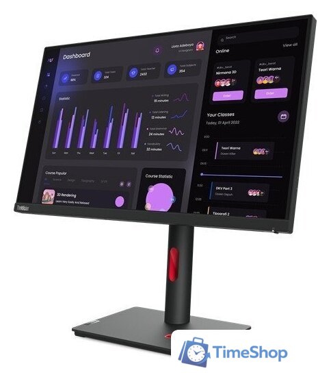 Монитор Lenovo ThinkVision T24i-30 63CFMATXEU - Изображение №3 — Интернет-магазин Time-Shop