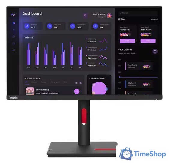 Монитор Lenovo ThinkVision T24i-30 63CFMATXEU - Изображение №1 — Интернет-магазин Time-Shop