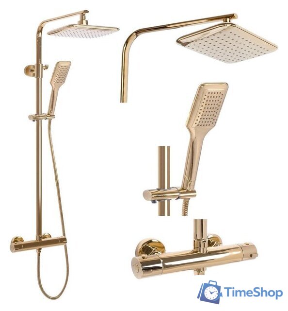 Душевая система  Rea Tom Gold REA-P7102 - Изображение №2 — Интернет-магазин Time-Shop