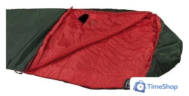 Спальный мешок High Peak Lite Pak 800 23260 (зеленый/красный) - Изображение №2 — Интернет-магазин Time-Shop