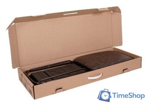 Полка для обуви ЗМИ Альфа 33 с сиденьем и ящиком ПДОА33СЯ (коричневый) - Изображение №2 — Интернет-магазин Time-Shop