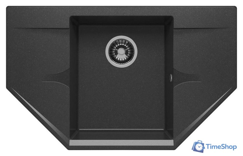 Кухонная мойка Polygran Riff-800 (черный 16) - Изображение №1 — Интернет-магазин Time-Shop