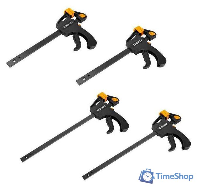 Набор струбцин Deko CLS150-300 (4 шт) - Изображение №1 — Интернет-магазин Time-Shop