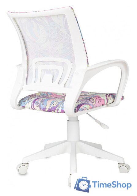 Офисное кресло Бюрократ Burokids 1W 1942510 (мультиколор розовая луна/пластик белый) - Изображение №4 — Интернет-магазин Time-Shop