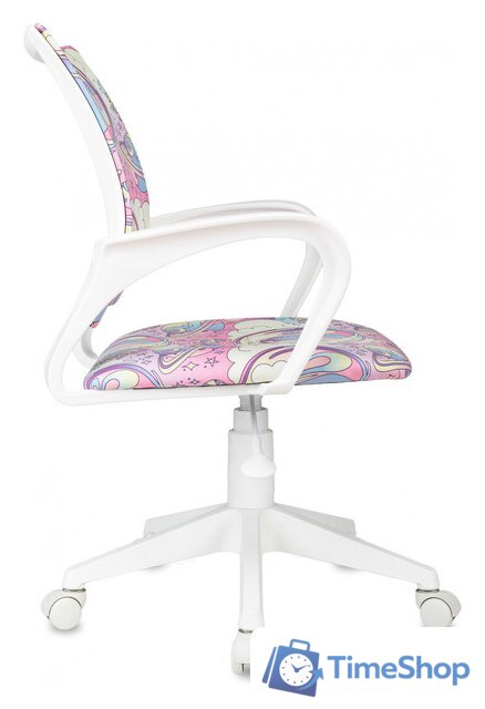 Офисное кресло Бюрократ Burokids 1W 1942510 (мультиколор розовая луна/пластик белый) - Изображение №3 — Интернет-магазин Time-Shop
