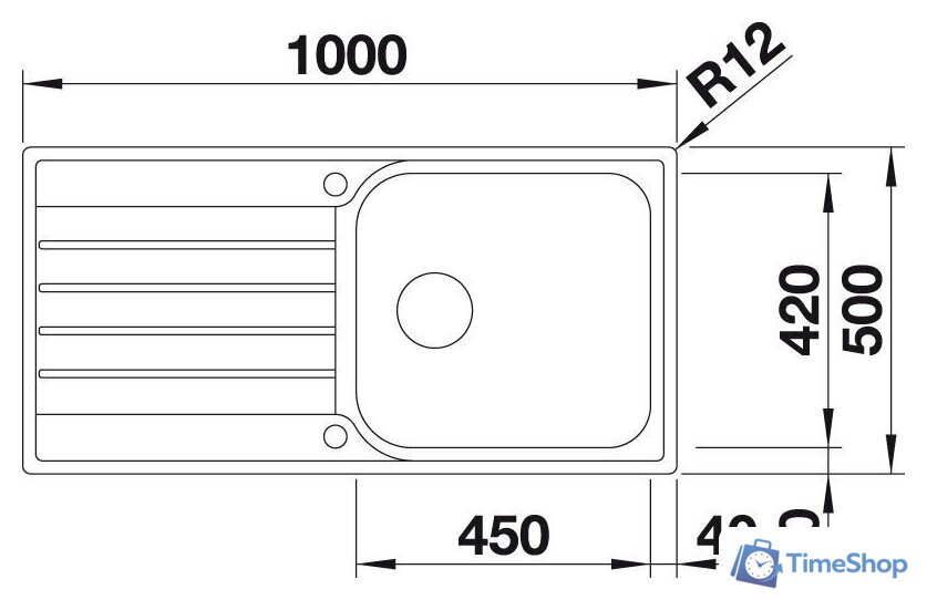 Кухонная мойка Blanco Livit XL 6 S 518519 (серебристый) - Изображение №4 — Интернет-магазин Time-Shop