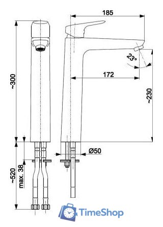 Смеситель Armatura Abasha 5232-612-00 - Изображение №2 — Интернет-магазин Time-Shop