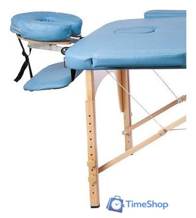 Массажный стол Atlas Sport 70 см складной 3-с деревянный (светло-голубой) - Изображение №4 — Интернет-магазин Time-Shop