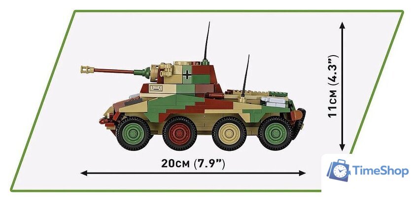 Конструктор Cobi Historical Collection WWII Sd Kfz 234/2 Puma - Изображение №9 — Интернет-магазин Time-Shop