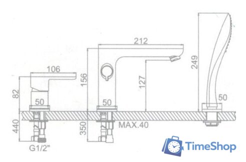 Смеситель Ledeme L1153 (хром) - Изображение №2 — Интернет-магазин Time-Shop