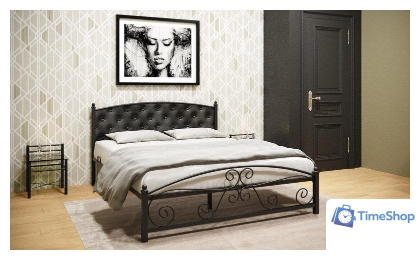 Кровать ИП Князев Бали 160x200 (черный) - Изображение №2 — Интернет-магазин Time-Shop