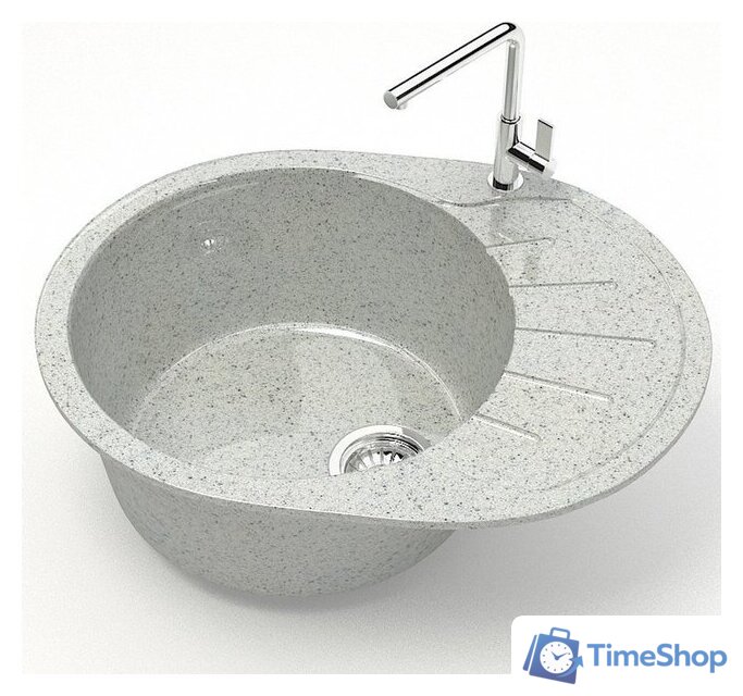 Кухонная мойка MARRBAXX Карельский камень модель 10/Q10 F010Q010 (серый/светло-серый) - Изображение №2 — Интернет-магазин Time-Shop