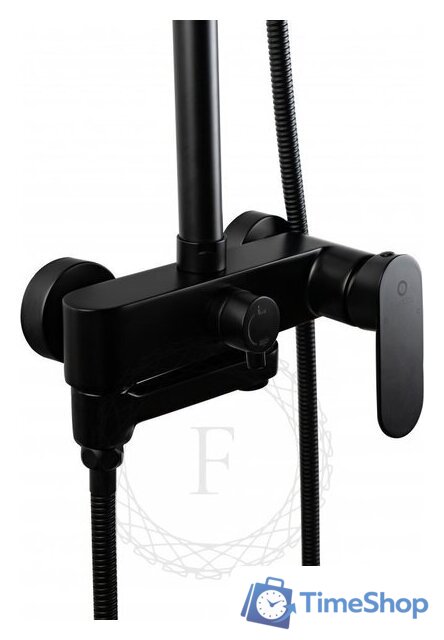 Душевая система  Filarete Retta FL2030 (черный матовый) - Изображение №4 — Интернет-магазин Time-Shop