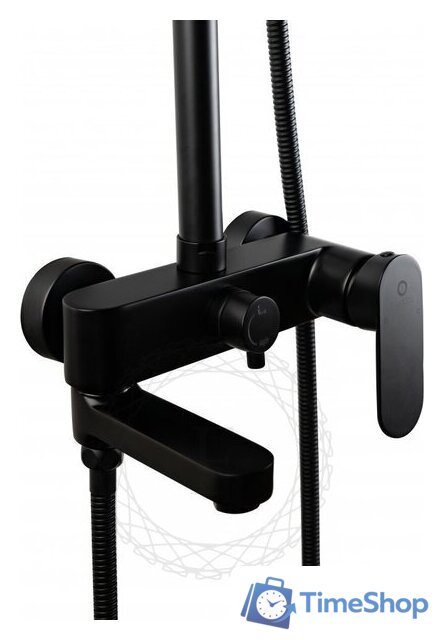 Душевая система  Filarete Retta FL2030 (черный матовый) - Изображение №3 — Интернет-магазин Time-Shop