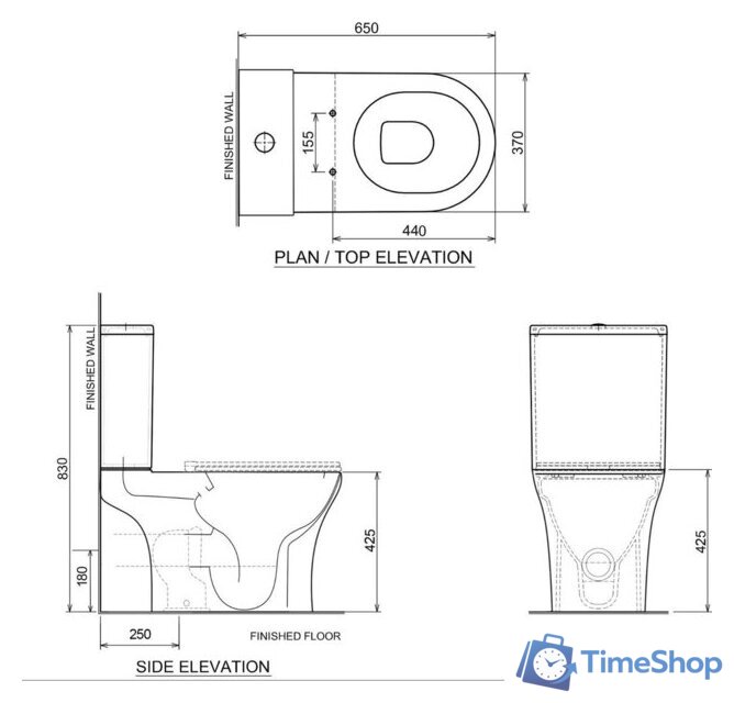 Унитаз напольный Roxen Urban Tornado Bidet 600190-01X - Изображение №12 — Интернет-магазин Time-Shop