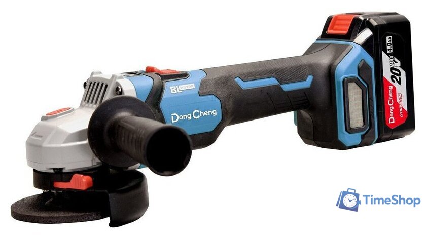 Угловая шлифмашина DongCheng DCSM04-125 Type EM (с 2-мя АКБ, кейс) - Изображение №4 — Интернет-магазин Time-Shop