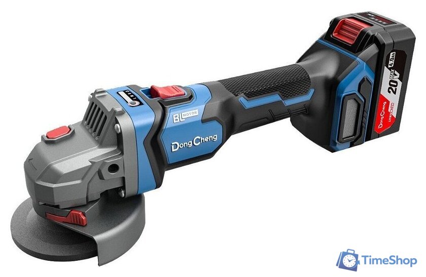 Угловая шлифмашина DongCheng DCSM04-125 Type EM (с 2-мя АКБ, кейс) - Изображение №2 — Интернет-магазин Time-Shop