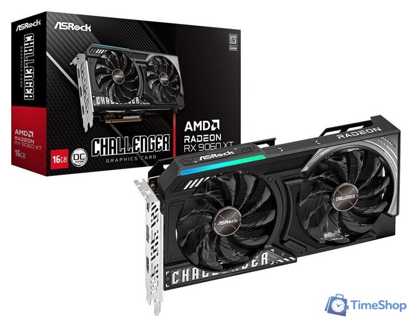 Видеокарта ASRock Radeon RX 9060 XT Challenger 16GB OC RX9060XT CL 16GO - Изображение №6 — Интернет-магазин Time-Shop