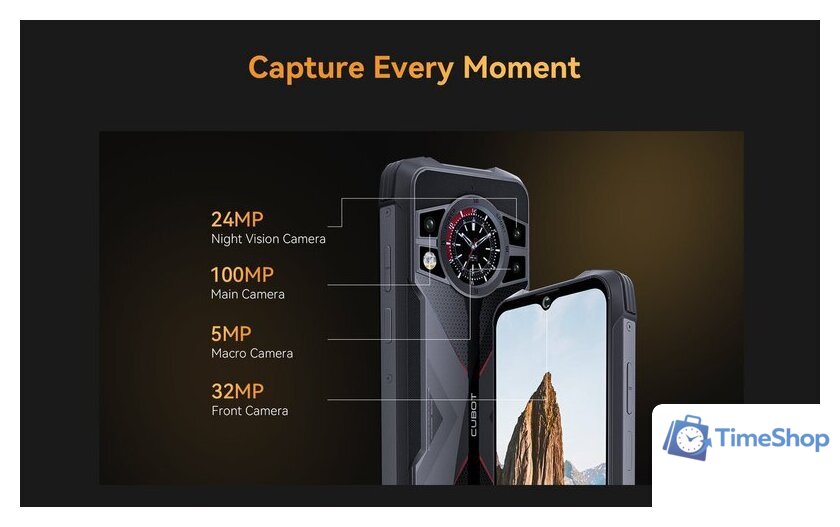 Телефон Cubot King Kong 9 (черный) - Изображение №2 — Интернет-магазин Time-Shop