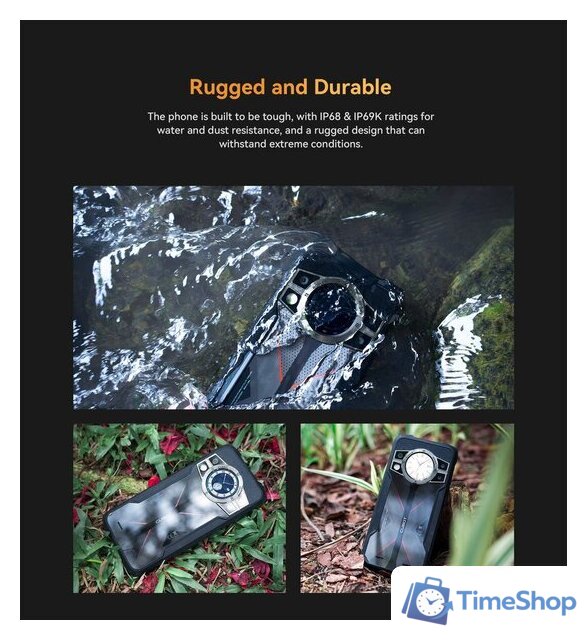 Телефон Cubot King Kong 9 (черный) - Изображение №10 — Интернет-магазин Time-Shop