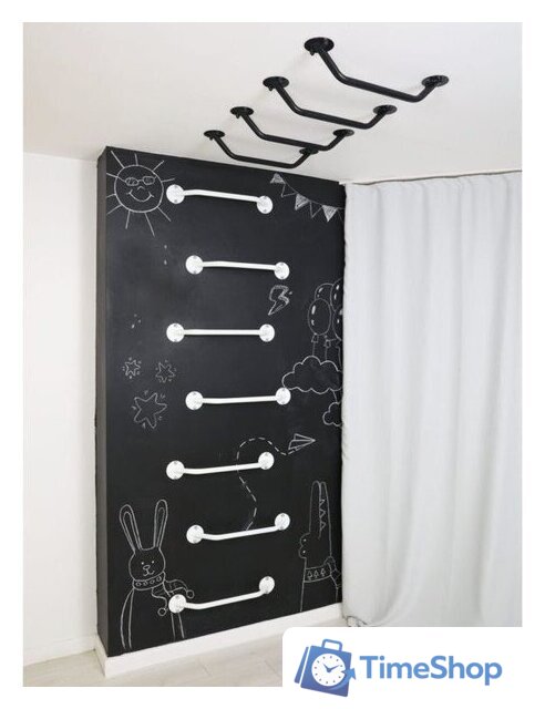 Шведская стенка (лестница) Romana 11.08.01-01 (7шт, черный) - Изображение №4 — Интернет-магазин Time-Shop