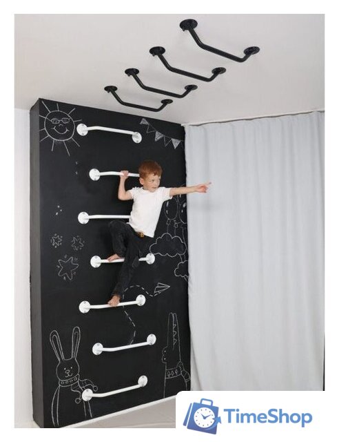 Шведская стенка (лестница) Romana 11.08.01-01 (7шт, черный) - Изображение №5 — Интернет-магазин Time-Shop