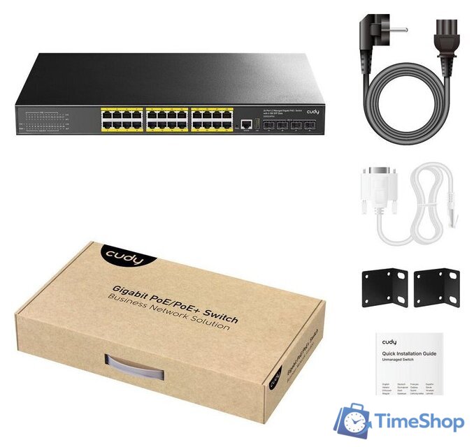 Управляемый коммутатор 3-го уровня Cudy GS5024PS4 1.0 - Изображение №4 — Интернет-магазин Time-Shop
