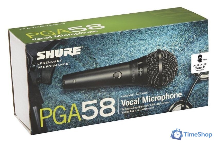 Проводной микрофон Shure PGA58-XLR-E - Изображение №3 — Интернет-магазин Time-Shop