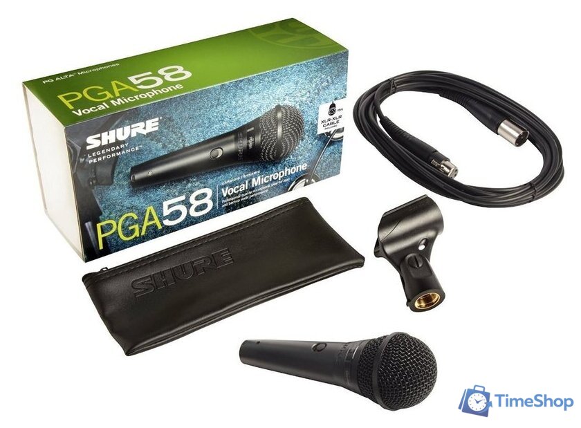 Проводной микрофон Shure PGA58-XLR-E - Изображение №2 — Интернет-магазин Time-Shop