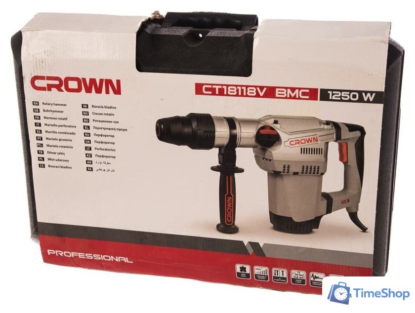 Перфоратор Crown CT18118V BMC - Изображение №8 — Интернет-магазин Time-Shop