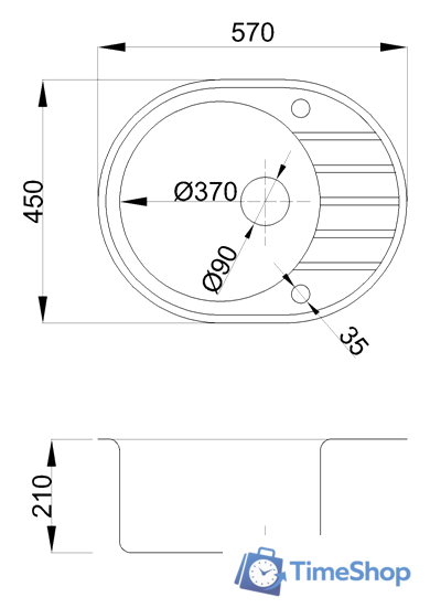 Кухонная мойка БелЭворс New Lux R (бежевый) - Изображение №2 — Интернет-магазин Time-Shop