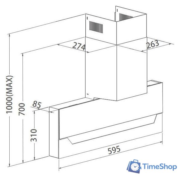 Кухонная вытяжка Haier HVX-W682CB - Изображение №3 — Интернет-магазин Time-Shop