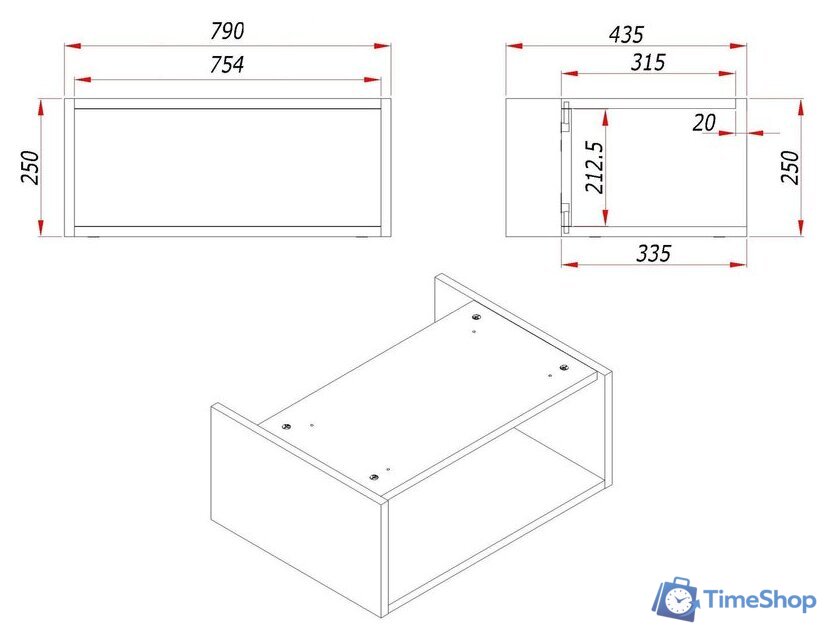  ЗОВ Тумба под умывальник Кито-2 80 2K80LA0MWMC-KP13W (аттик/белый матовый) - Изображение №10 — Интернет-магазин Time-Shop