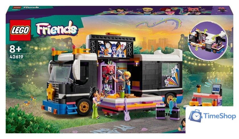 Конструктор LEGO Friends 42619 Автобус для туров поп-звезд - Изображение №1 — Интернет-магазин Time-Shop