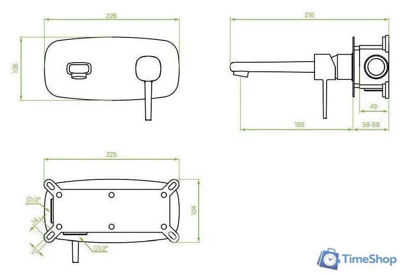 Смеситель Laveo Pola BAP 022P - Изображение №2 — Интернет-магазин Time-Shop