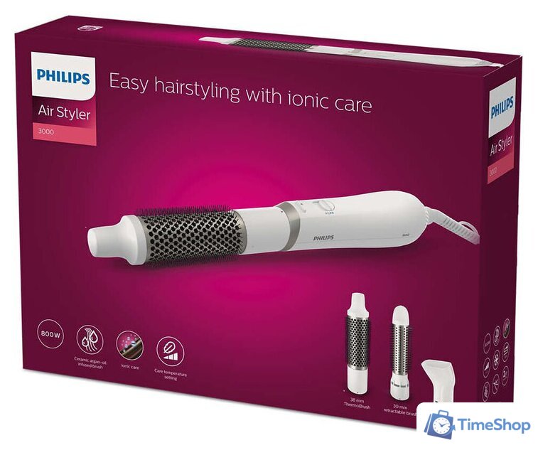 Фен-щетка Philips BHA303/00 - Изображение №6 — Интернет-магазин Time-Shop