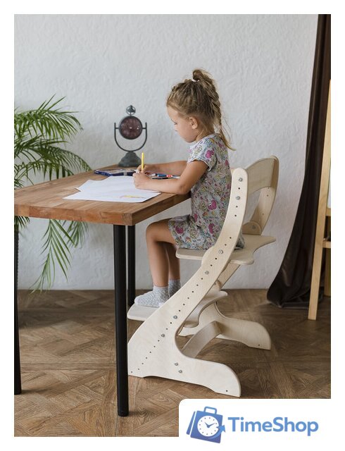 Растущий стул Друг Кузя Растущий Павлин (без покраски) - Изображение №4 — Интернет-магазин Time-Shop