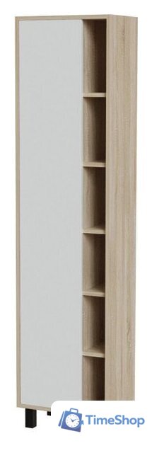  Mixline Шкаф-пенал Милтон-50 557617 (левый, дуб сонома/белый ) - Изображение №2 — Интернет-магазин Time-Shop