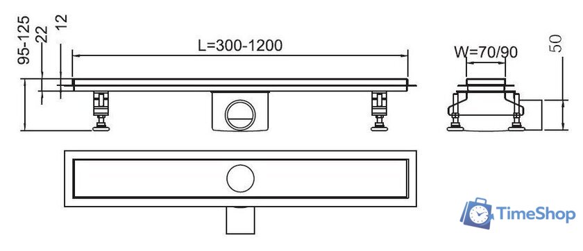 Трап/канал RGW SDR-01-80-E1 - Изображение №2 — Интернет-магазин Time-Shop