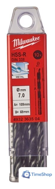 Набор сверл Milwaukee 4932363504 (10 предметов) - Изображение №1 — Интернет-магазин Time-Shop
