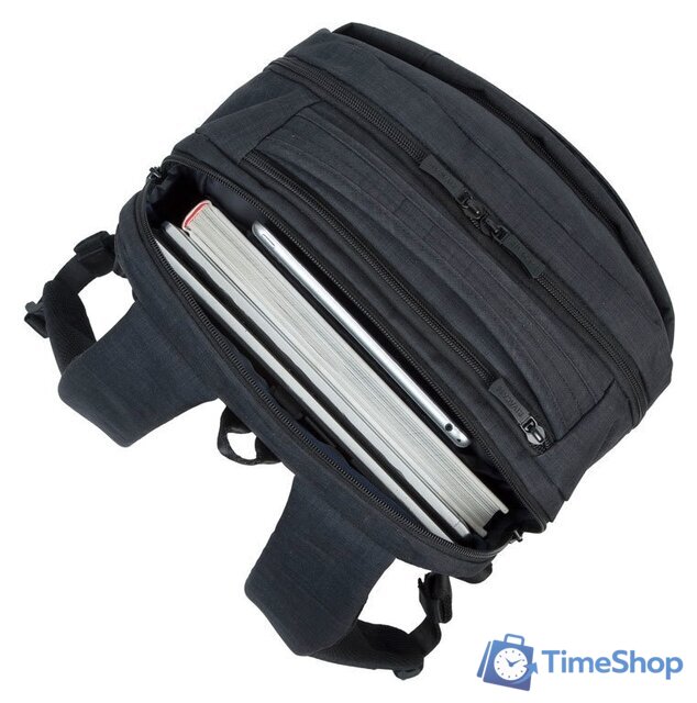 Городской рюкзак Rivacase 8365 (черный) - Изображение №8 — Интернет-магазин Time-Shop