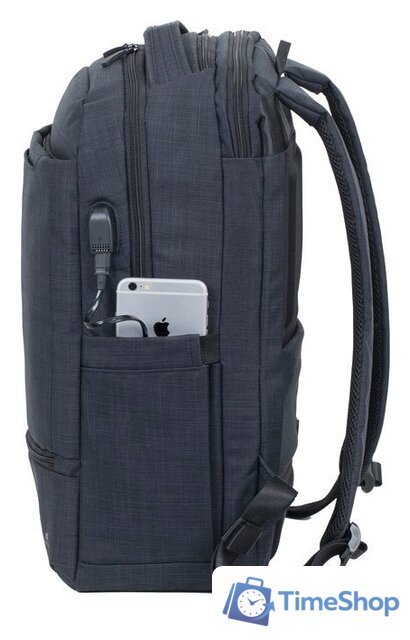 Городской рюкзак Rivacase 8365 (черный) - Изображение №4 — Интернет-магазин Time-Shop