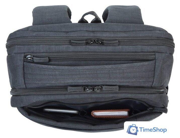 Городской рюкзак Rivacase 8365 (черный) - Изображение №9 — Интернет-магазин Time-Shop