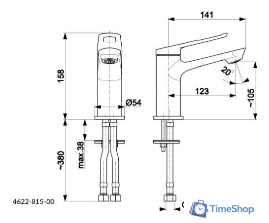 Смеситель Armatura Amazonit 4622-815-00 - Изображение №3 — Интернет-магазин Time-Shop