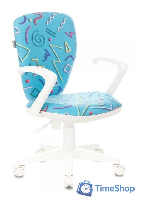 Компьютерное кресло Бюрократ KD-W10AXSN/STICK-BL (голубой) - Изображение №1 — Интернет-магазин Time-Shop